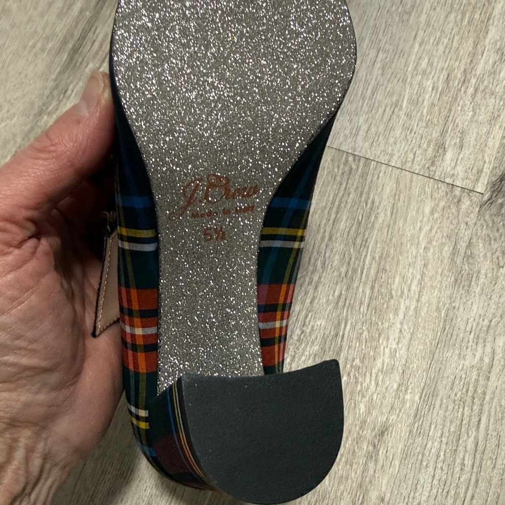 J Crew Plaid Mary Jane Heels - Picture 5 of 5
